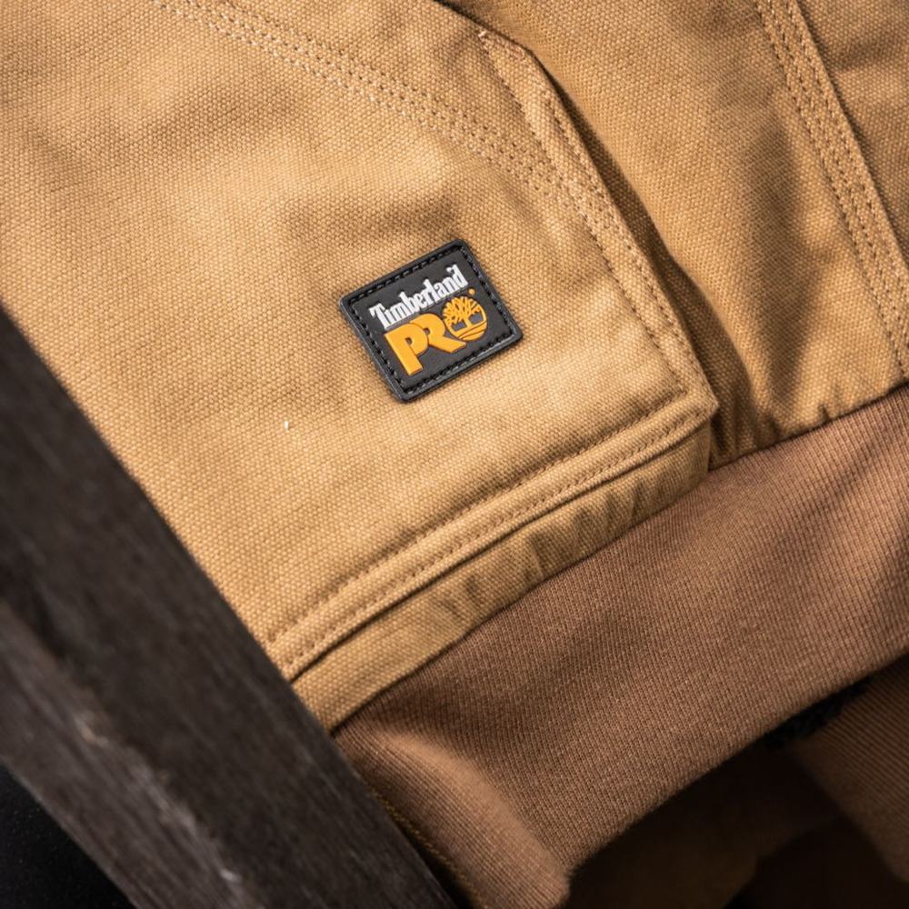 Timberland Gritman Astar, Kukuletalı Kanvas Ceket Erkek Koyu Kahverengi | TR-6408W