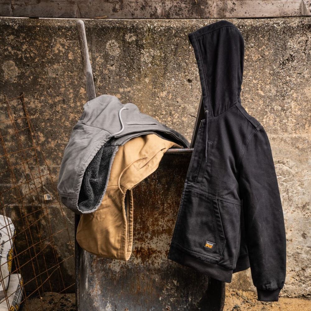 Timberland Gritman Astar, Kukuletalı Kanvas Ceket Erkek Koyu Kahverengi | TR-6408W
