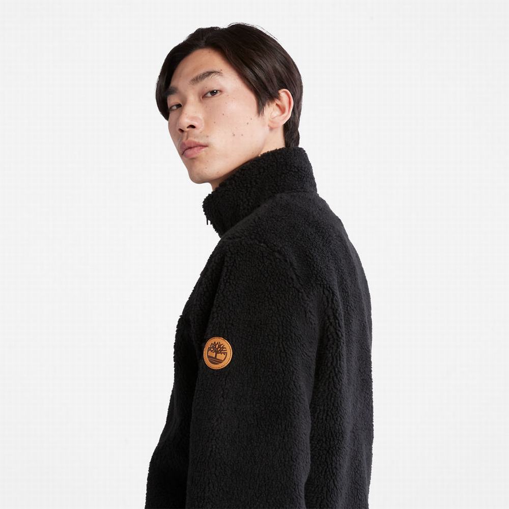 Timberland Half-zip Fleece Ceket Erkek Siyah | TR-5314Z