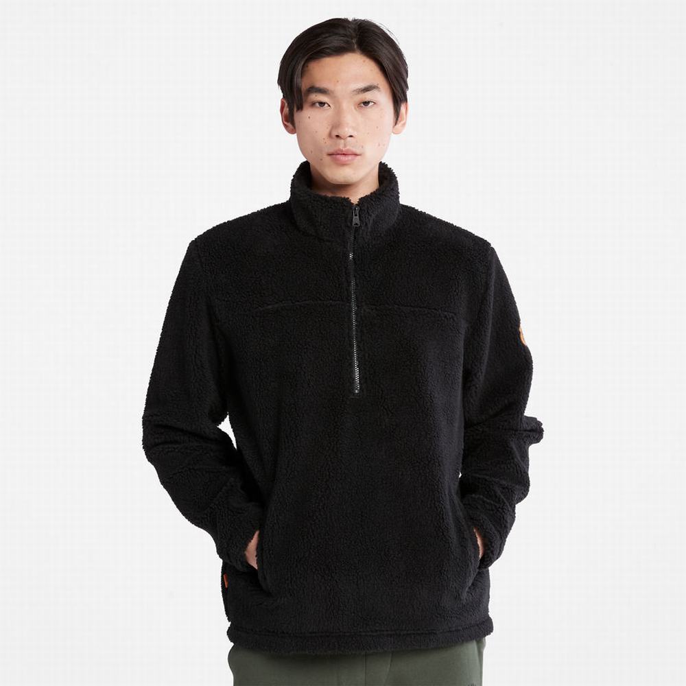 Timberland Half-zip Fleece Ceket Erkek Siyah | TR-5314Z