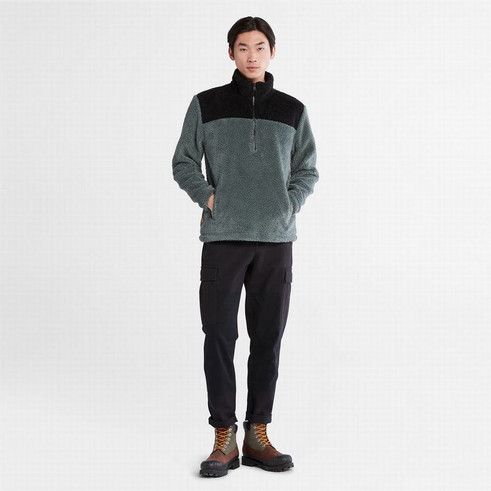 Timberland Half-zip Fleece Ceket Erkek Yeşil | TR-6814L