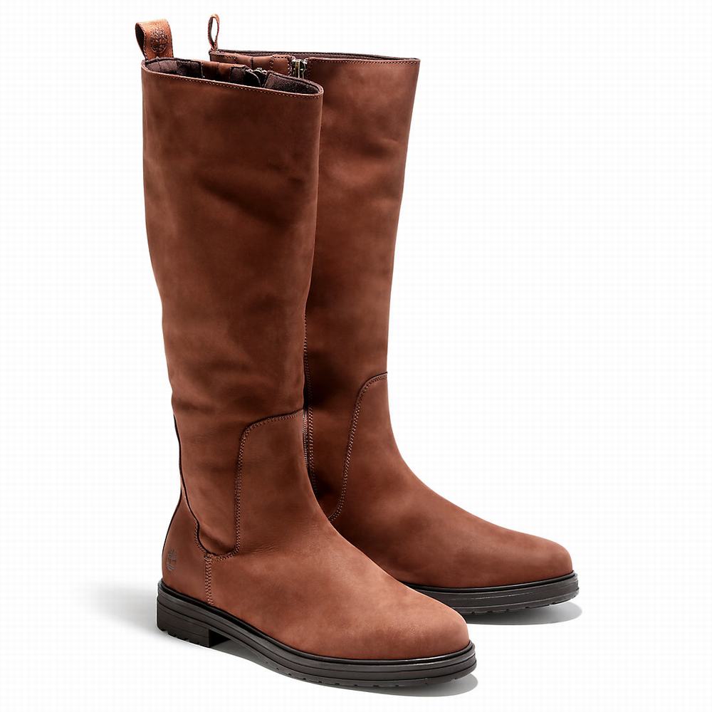 Timberland Hannover Hill Tall Çizme Kadın Kahverengi | TR-5743F