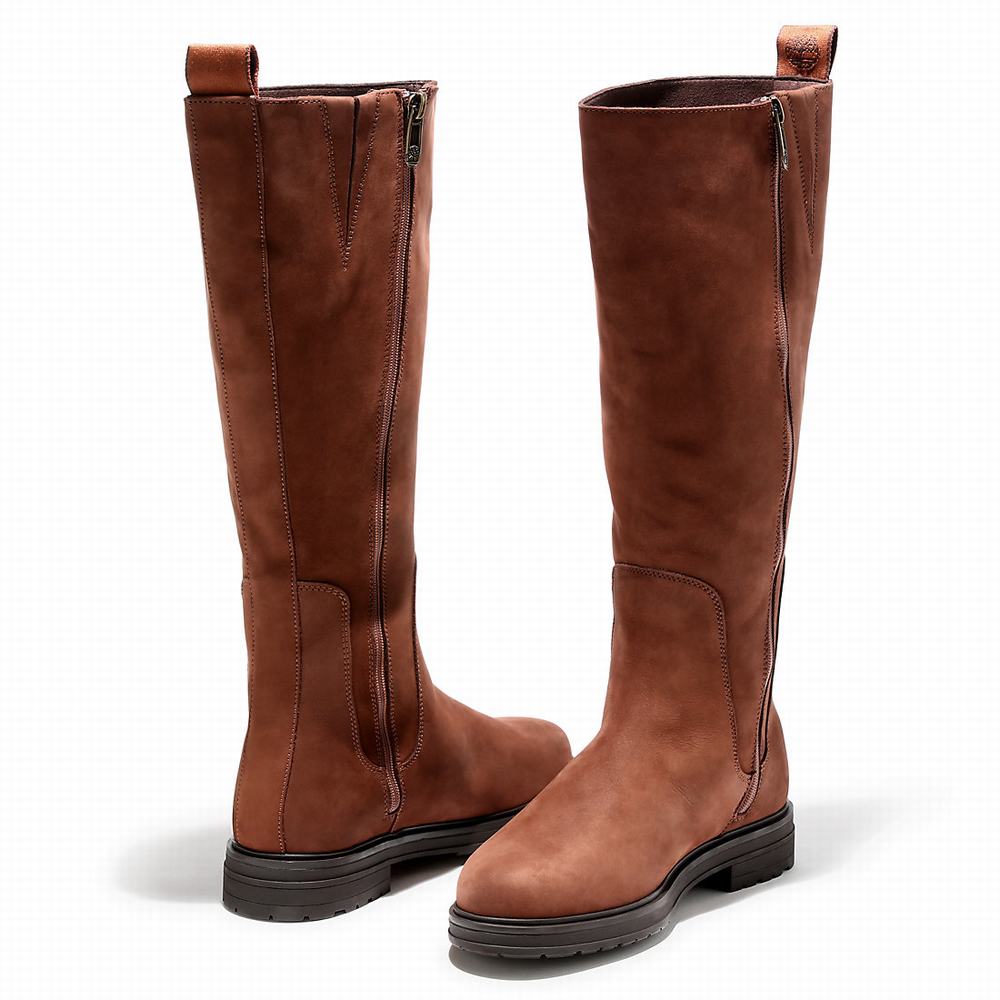 Timberland Hannover Hill Tall Çizme Kadın Kahverengi | TR-5743F