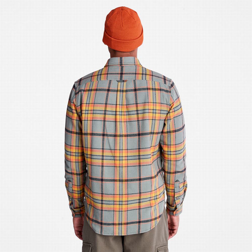 Timberland Heavy Flannel Check Gömlek Erkek Yeşil | TR-1495H