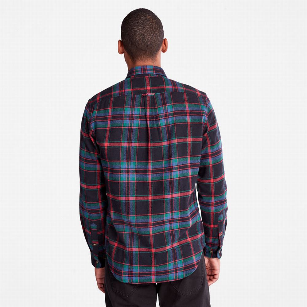 Timberland Heavy Flannel Check Gömlek Erkek Kırmızı | TR-1735Z