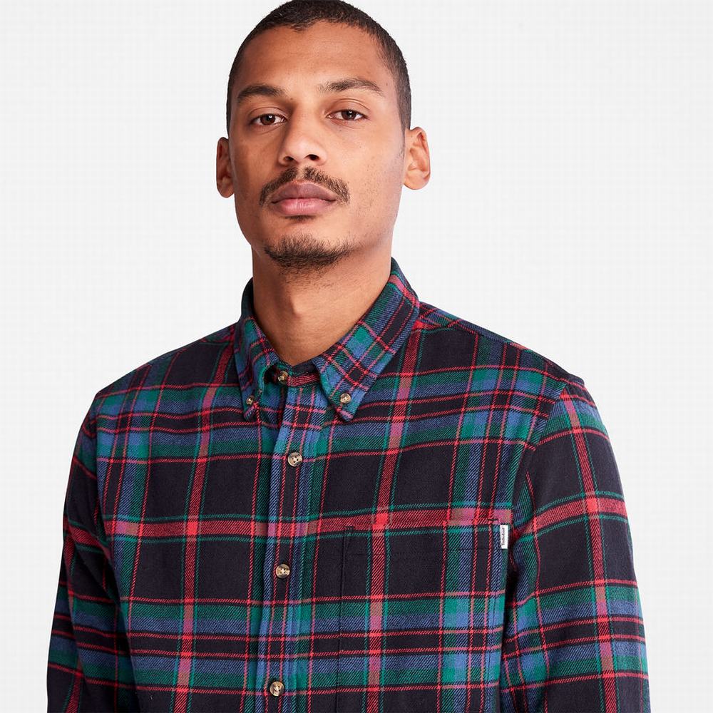 Timberland Heavy Flannel Check Gömlek Erkek Kırmızı | TR-1735Z