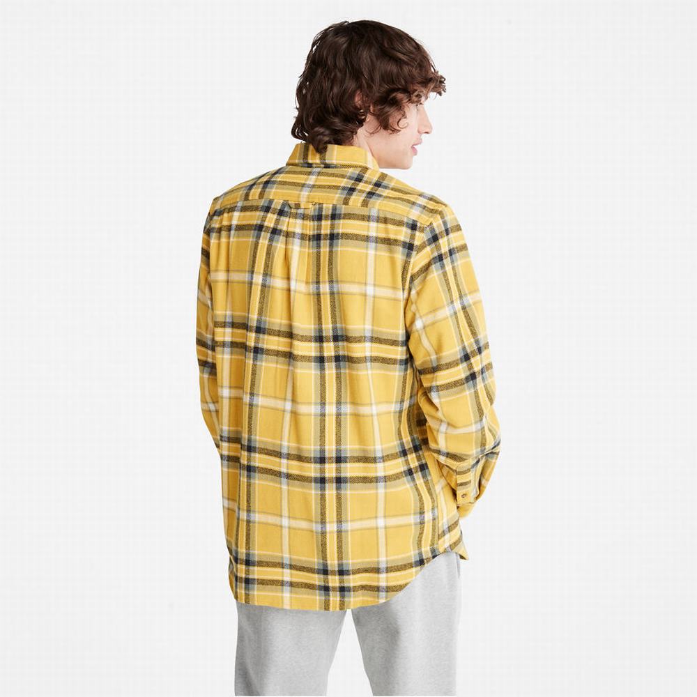 Timberland Heavy Flannel Check Gömlek Erkek Sarı | TR-4128K