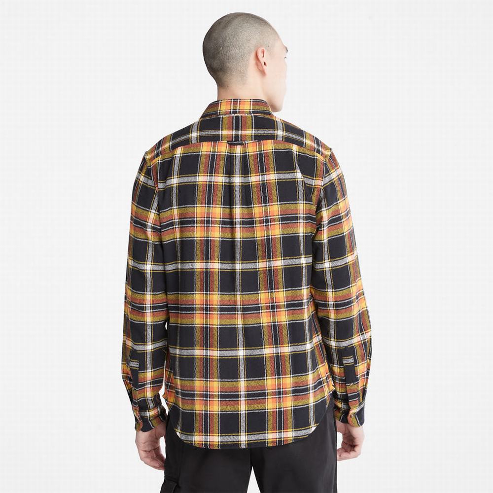 Timberland Heavy Flannel Check Gömlek Erkek Siyah | TR-5296L