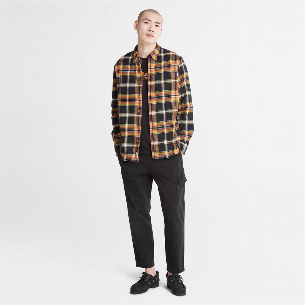 Timberland Heavy Flannel Check Gömlek Erkek Siyah | TR-5296L