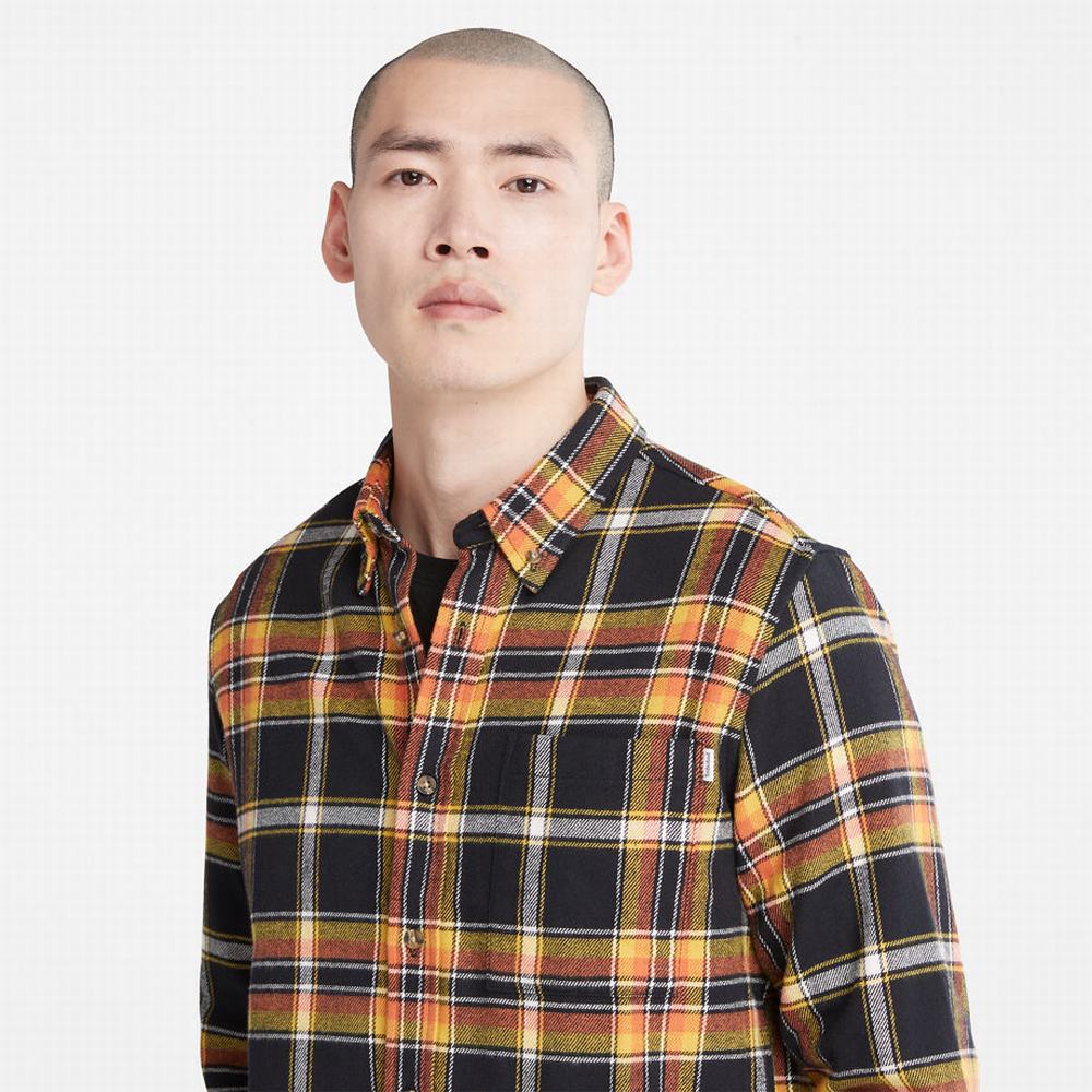 Timberland Heavy Flannel Check Gömlek Erkek Siyah | TR-5296L