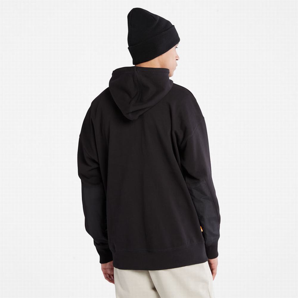 Timberland Heavyweight Kapüşonlu Sweatshirt Erkek Siyah | TR-7019R