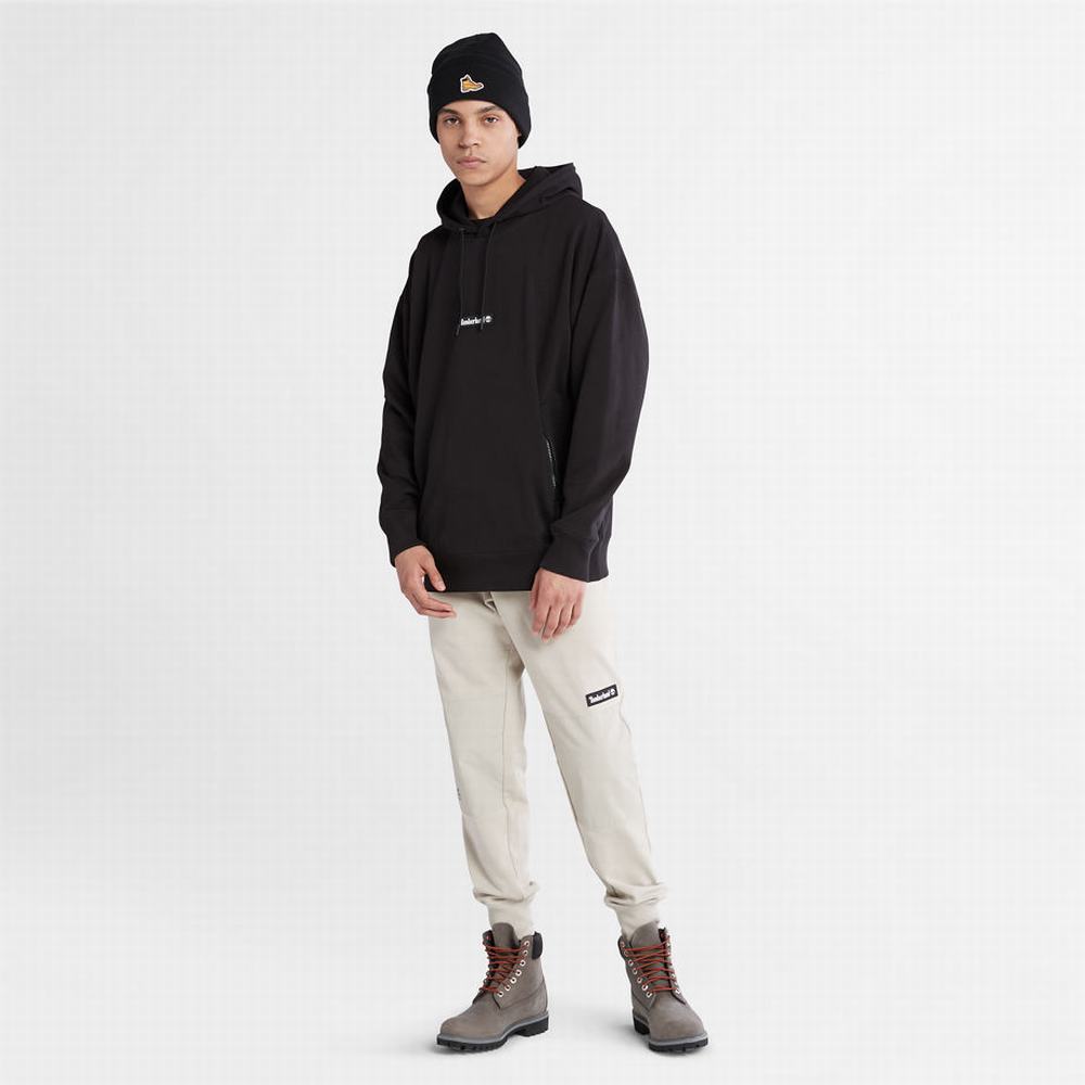 Timberland Heavyweight Kapüşonlu Sweatshirt Erkek Siyah | TR-7019R