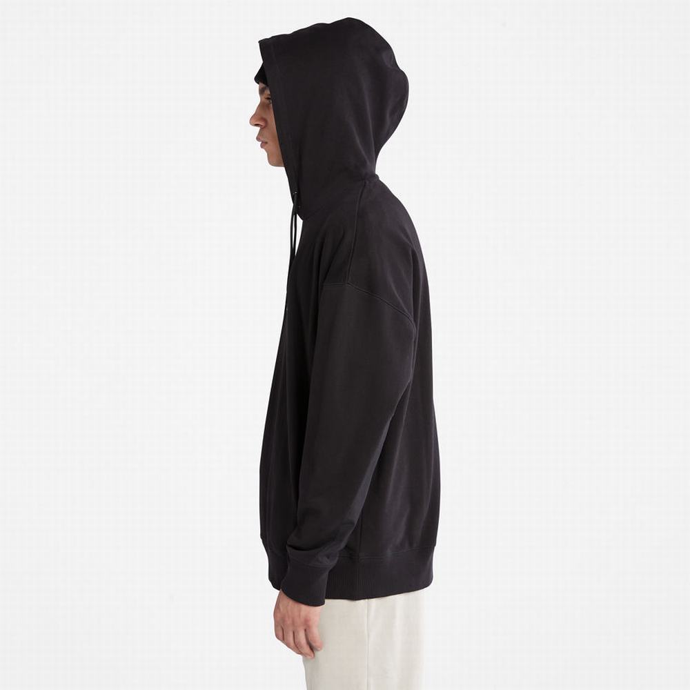 Timberland Heavyweight Kapüşonlu Sweatshirt Erkek Siyah | TR-7019R