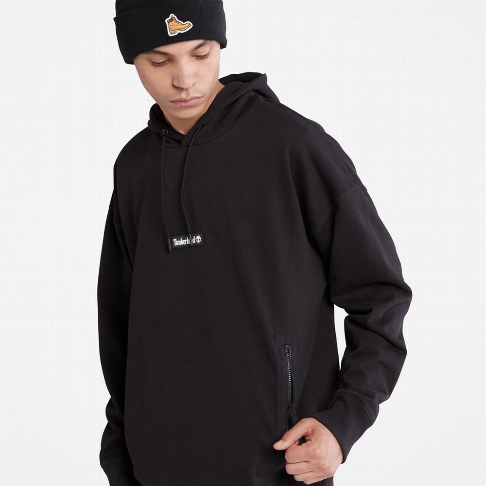 Timberland Heavyweight Kapüşonlu Sweatshirt Erkek Siyah | TR-7019R