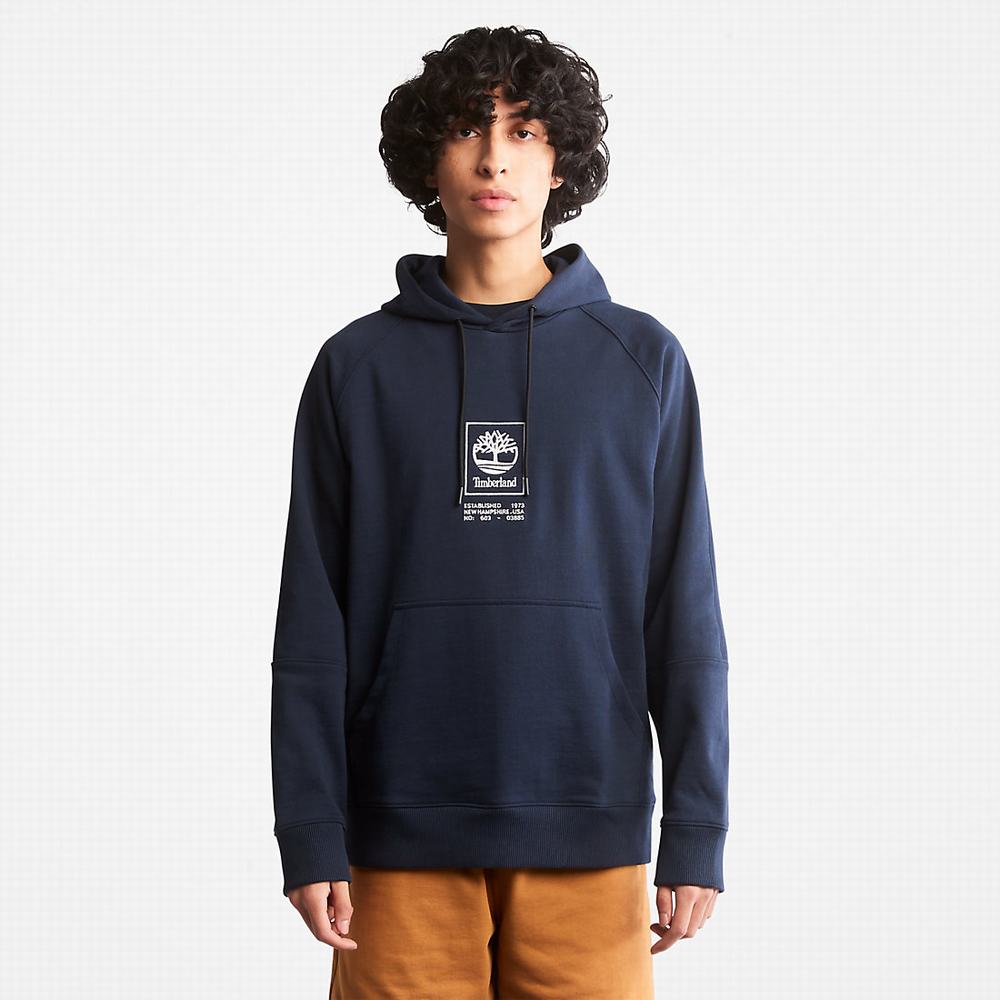 Timberland Heavyweight Logo Kapüşonlu Sweatshirt Kadın Lacivert | TR-2567V