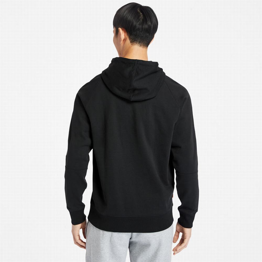 Timberland Heavyweight Logo Kapüşonlu Sweatshirt Kadın Siyah | TR-7163B