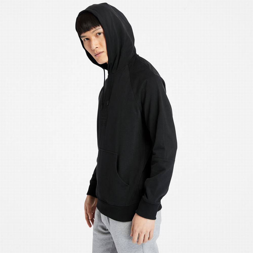 Timberland Heavyweight Logo Kapüşonlu Sweatshirt Kadın Siyah | TR-7163B