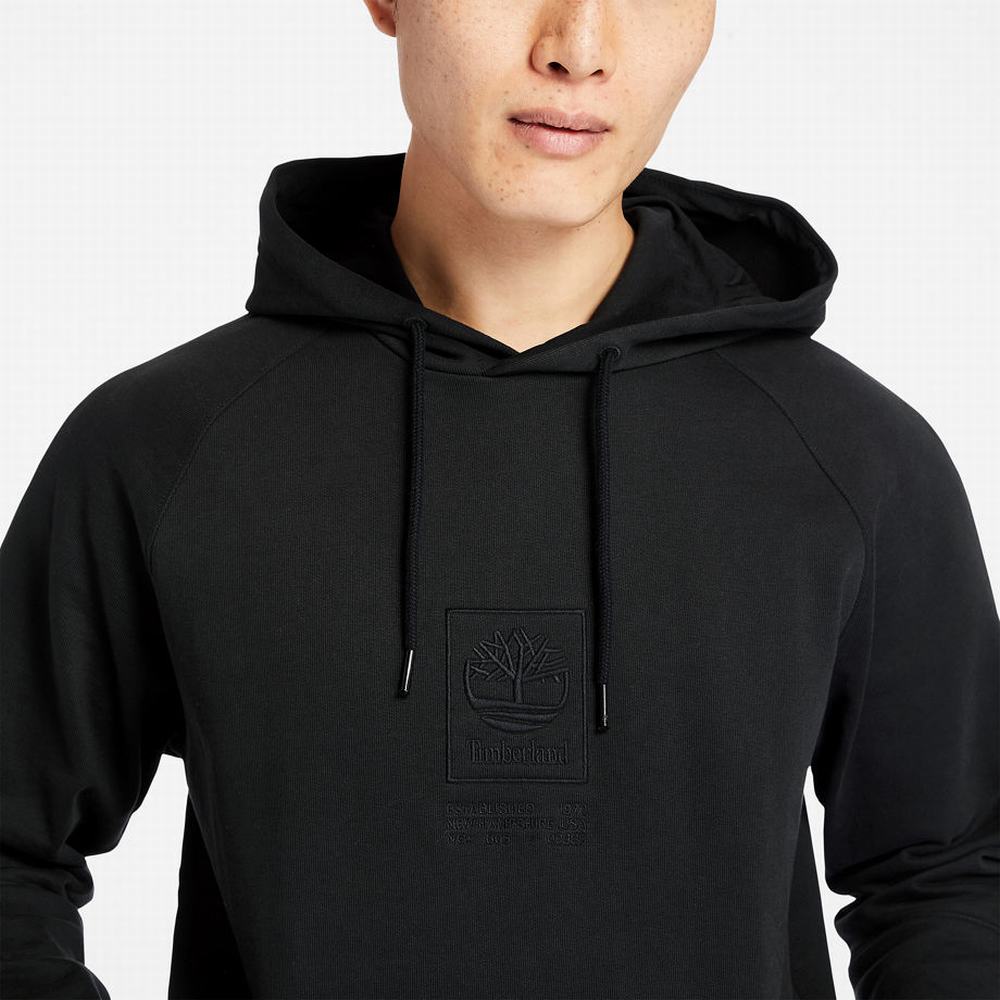 Timberland Heavyweight Logo Kapüşonlu Sweatshirt Kadın Siyah | TR-7163B