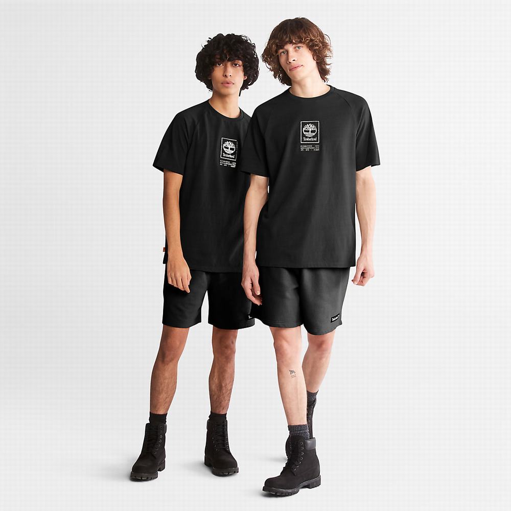 Timberland Heavyweight Logo Tişört Erkek Siyah | TR-1237Z