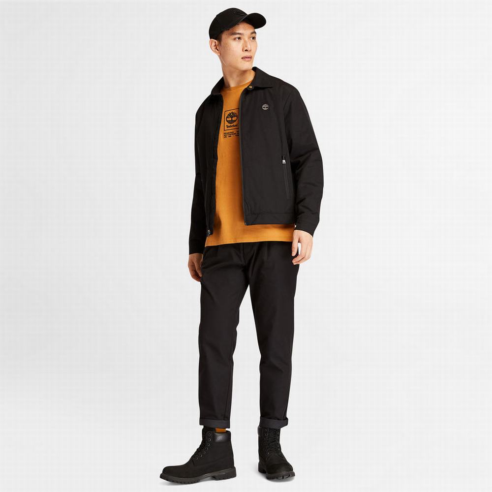 Timberland Heavyweight Logo Tişört Erkek Sarı | TR-2609J