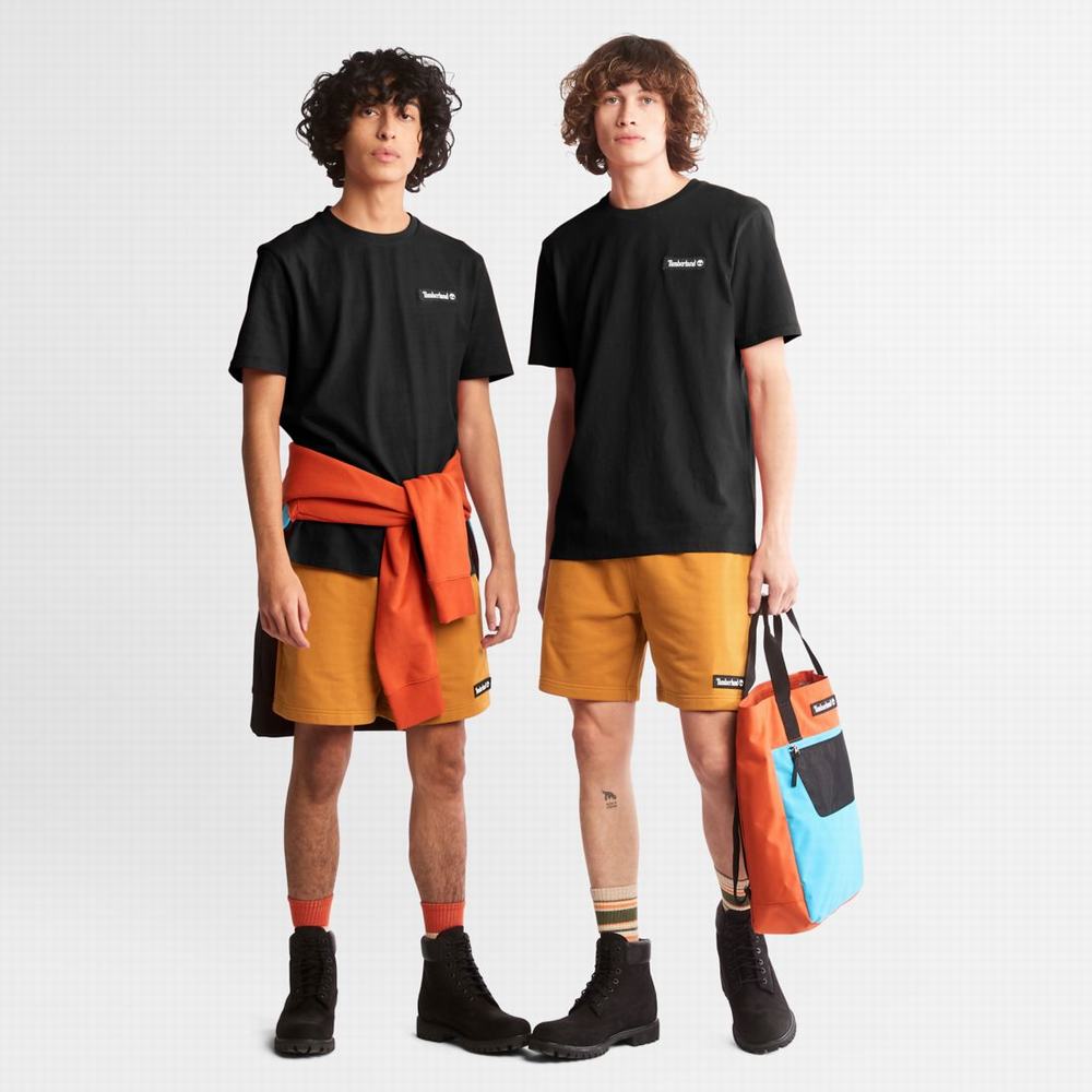 Timberland Heavyweight Logo Tişört Kadın Siyah | TR-2703T
