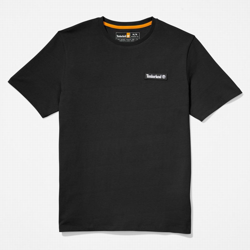 Timberland Heavyweight Logo Tişört Kadın Siyah | TR-2703T