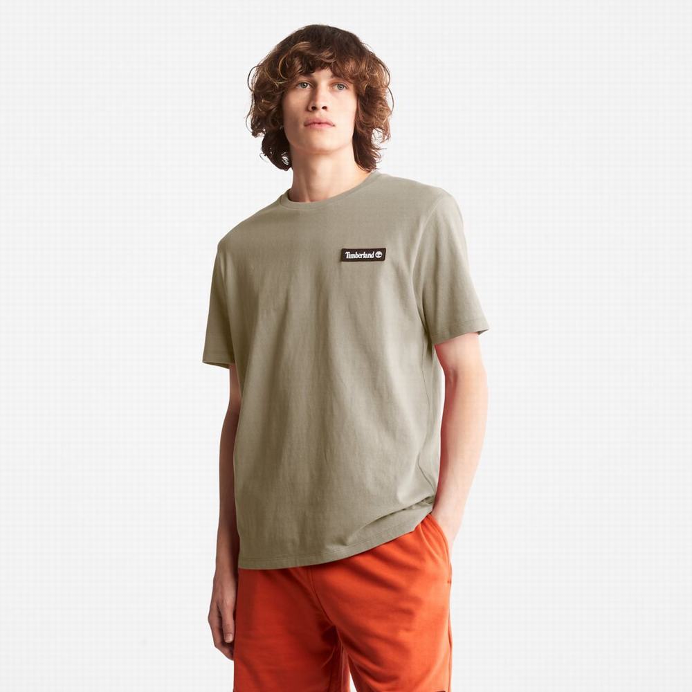 Timberland Heavyweight Logo Tişört Kadın Taupe | TR-6973Y
