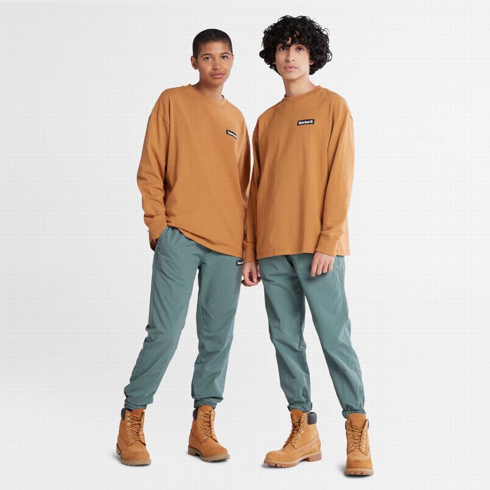 Timberland Heavyweight Long-Sleeve Tişört Kadın Kahverengi | TR-1724B