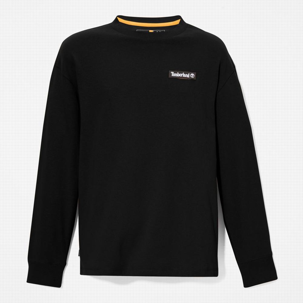 Timberland Heavyweight Long-Sleeve Tişört Kadın Siyah | TR-6451V