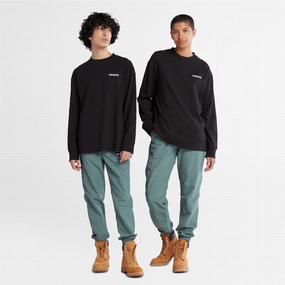 Timberland Heavyweight Long-Sleeve Tişört Kadın Siyah | TR-6451V