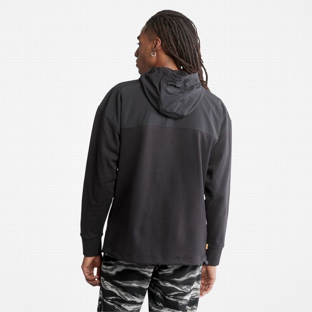 Timberland Hibrit Kapüşonlu Sweatshirt Erkek Siyah | TR-0541R