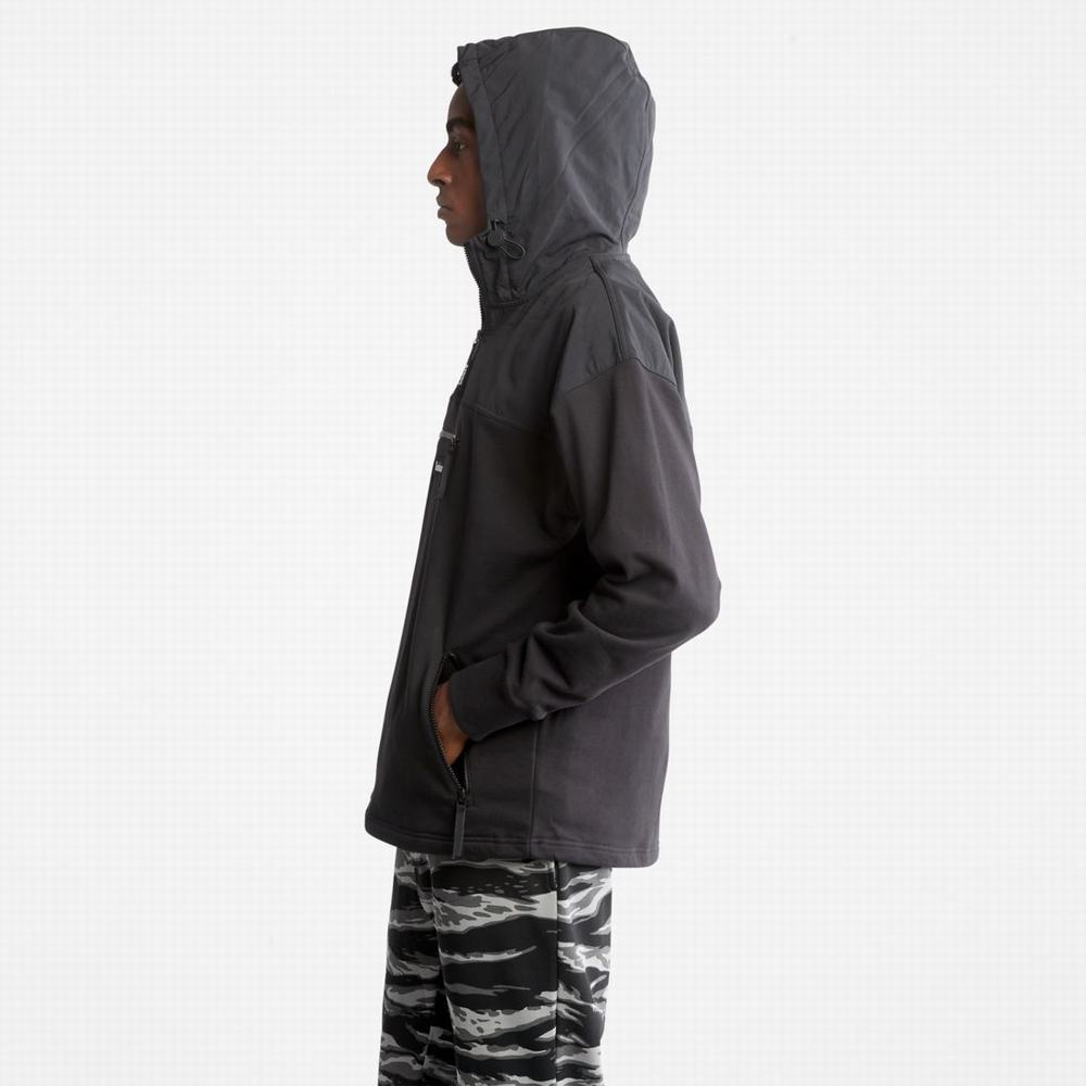 Timberland Hibrit Kapüşonlu Sweatshirt Erkek Siyah | TR-0541R