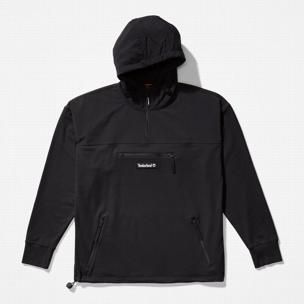 Timberland Hibrit Kapüşonlu Sweatshirt Erkek Siyah | TR-0541R
