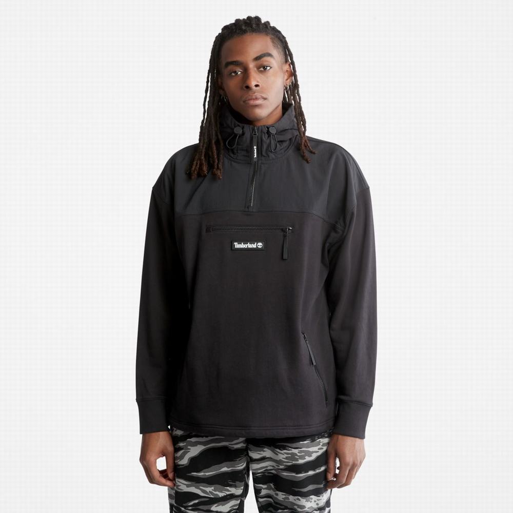 Timberland Hibrit Kapüşonlu Sweatshirt Erkek Siyah | TR-0541R