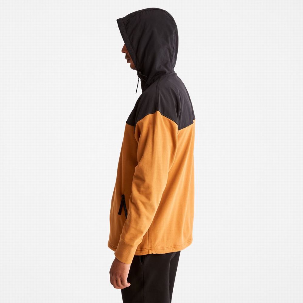Timberland Hibrit Kapüşonlu Sweatshirt Erkek Siyah Kahverengi | TR-8294T
