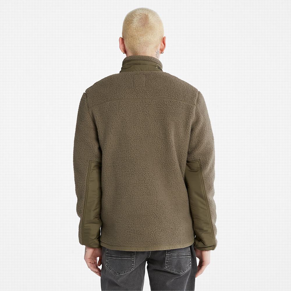 Timberland High-Pile Fleece Ceket Erkek Yeşil | TR-2845Y