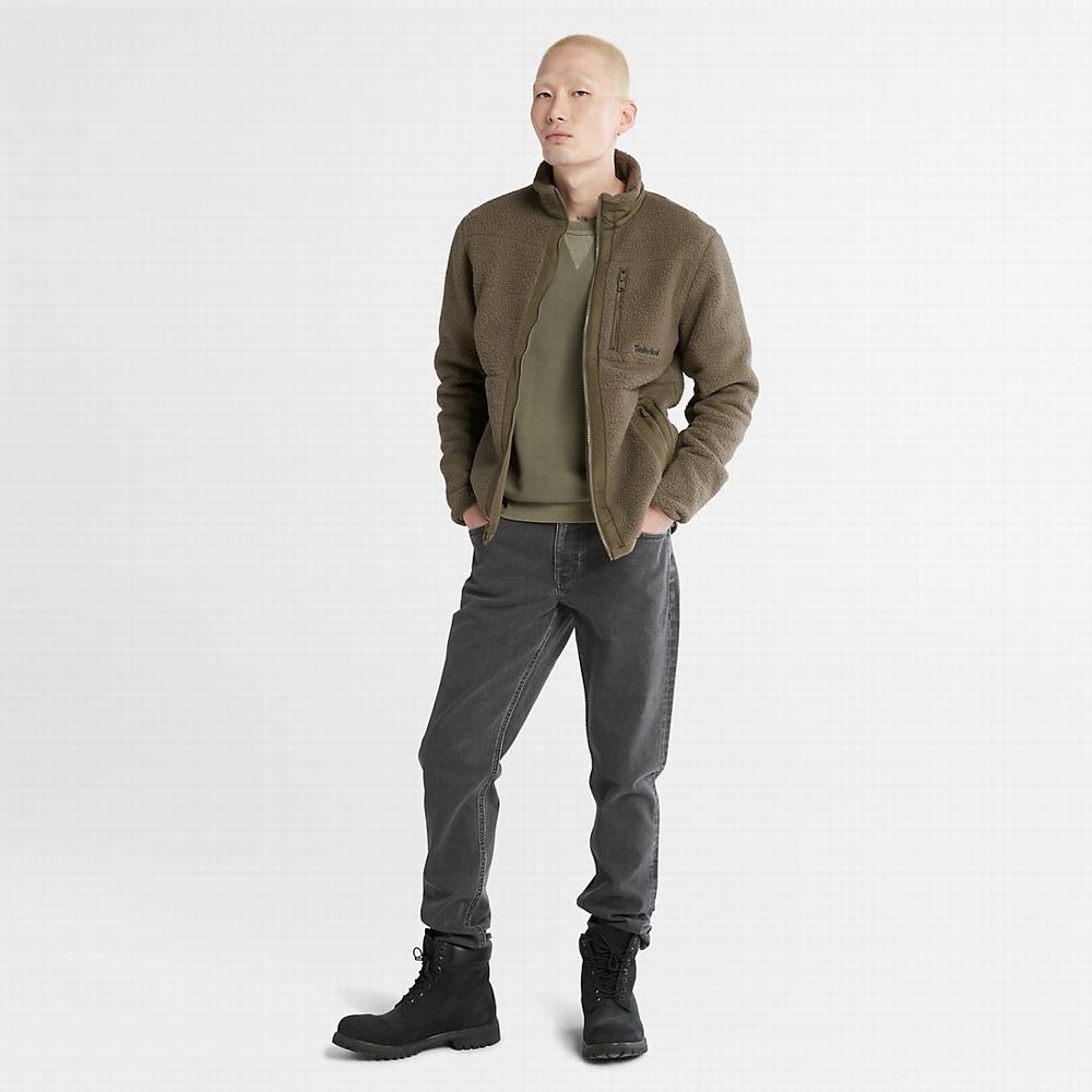 Timberland High-Pile Fleece Ceket Erkek Yeşil | TR-2845Y