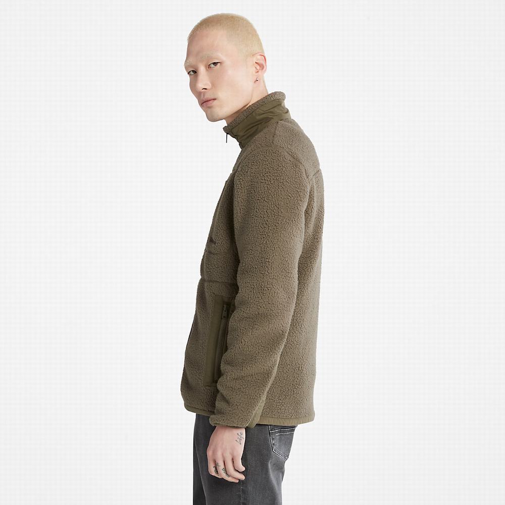 Timberland High-Pile Fleece Ceket Erkek Yeşil | TR-2845Y