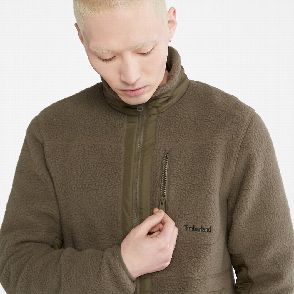 Timberland High-Pile Fleece Ceket Erkek Yeşil | TR-2845Y