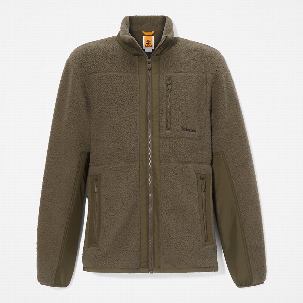Timberland High-Pile Fleece Ceket Erkek Yeşil | TR-2845Y