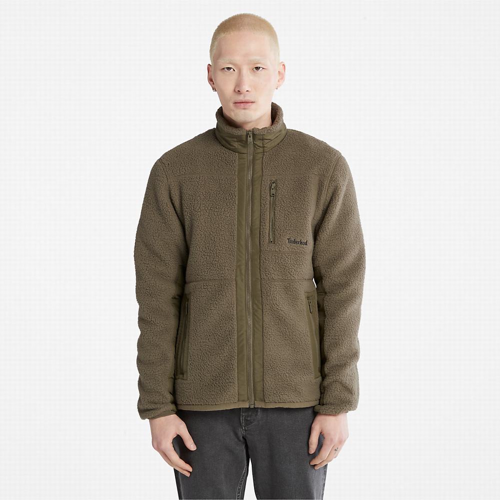 Timberland High-Pile Fleece Ceket Erkek Yeşil | TR-2845Y