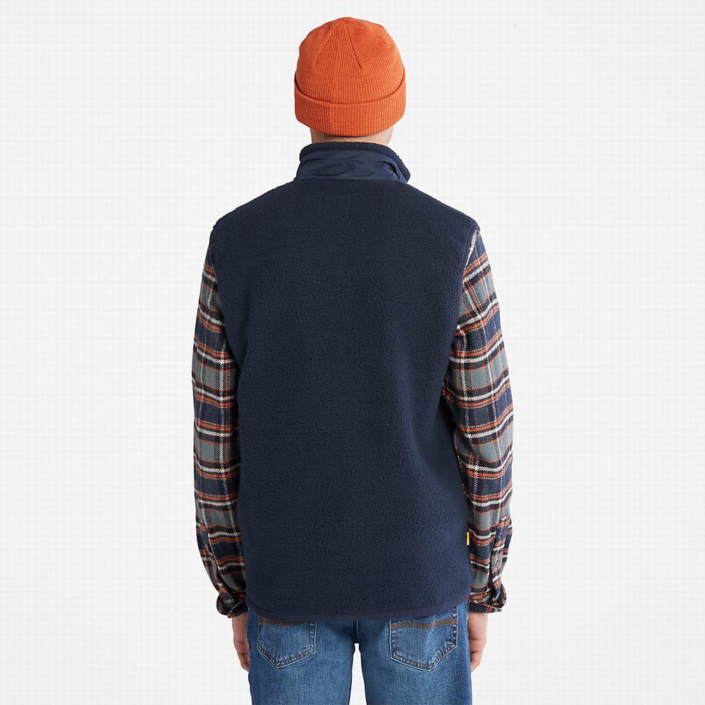 Timberland High-Pile Fleece Yelek Erkek Lacivert | TR-0267N