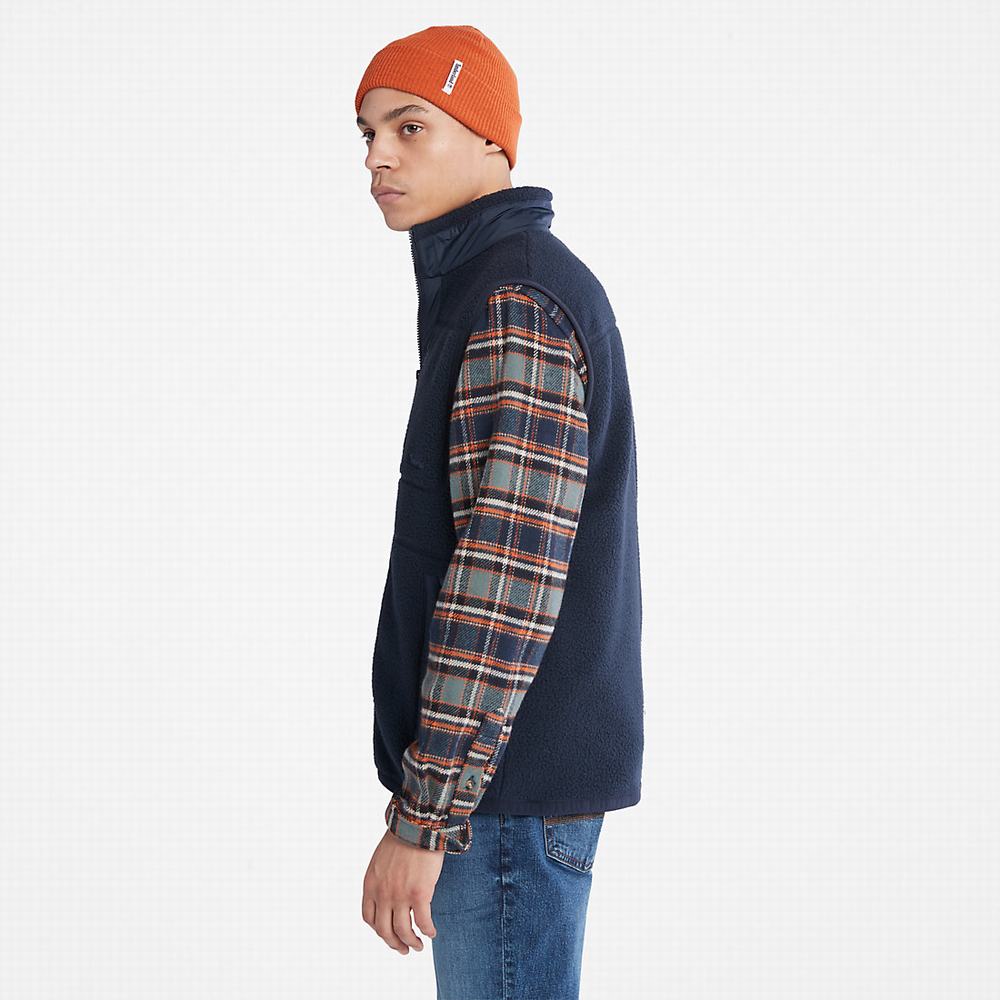 Timberland High-Pile Fleece Yelek Erkek Lacivert | TR-0267N
