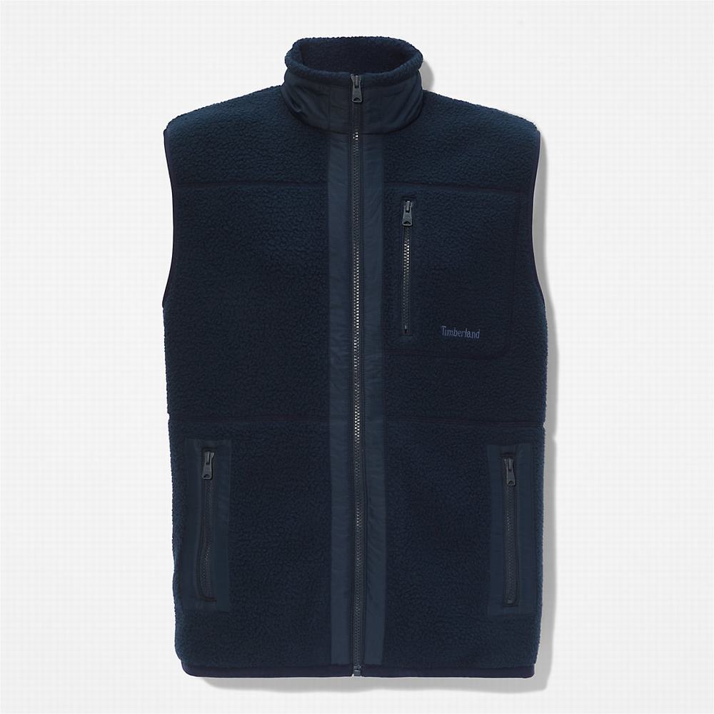 Timberland High-Pile Fleece Yelek Erkek Lacivert | TR-0267N