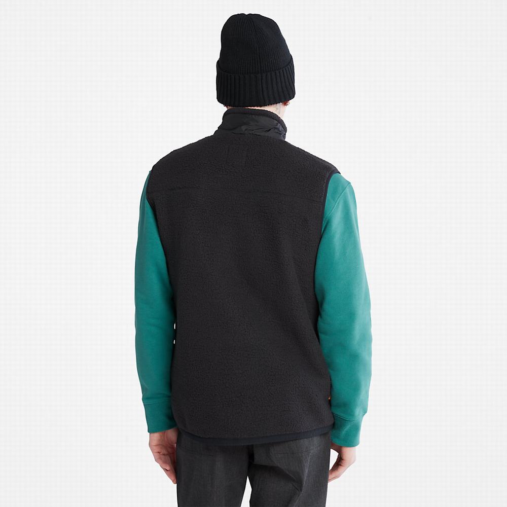 Timberland High-Pile Fleece Yelek Erkek Siyah | TR-1748B