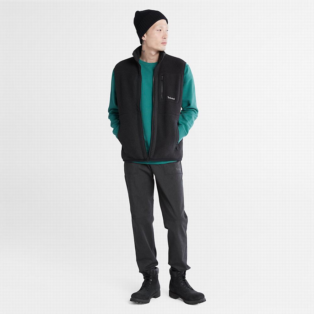 Timberland High-Pile Fleece Yelek Erkek Siyah | TR-1748B