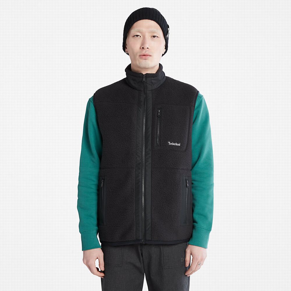 Timberland High-Pile Fleece Yelek Erkek Siyah | TR-1748B