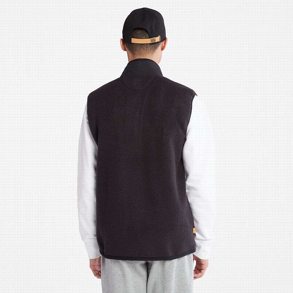Timberland High-Pile Fleece Yelek Erkek Siyah | TR-9031Q