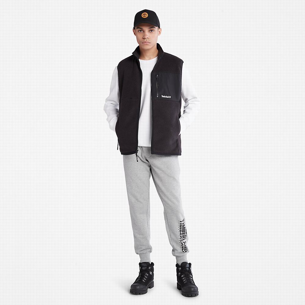 Timberland High-Pile Fleece Yelek Erkek Siyah | TR-9031Q