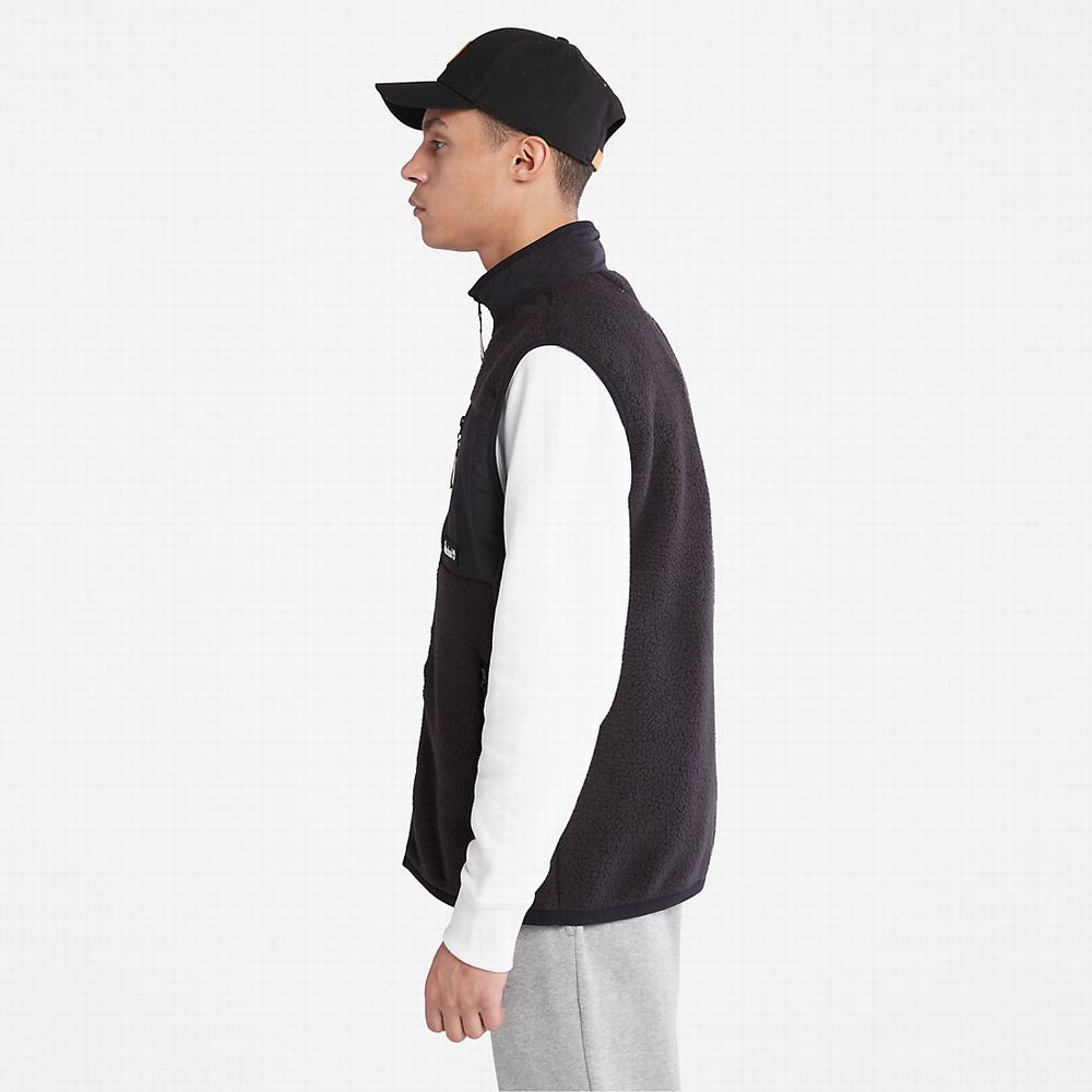 Timberland High-Pile Fleece Yelek Erkek Siyah | TR-9031Q